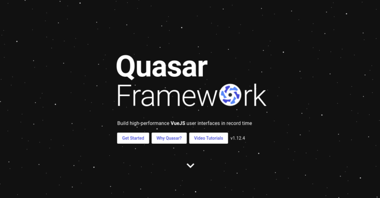Bibliothèque de composants de l'interface utilisateur Quasar Vue