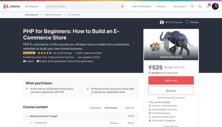 Créer une boutique en ligne avec PHP