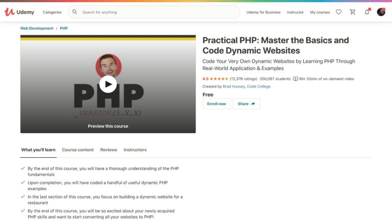 Udemy PHP pratique
