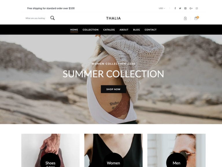 Thalia best Shopify theme
